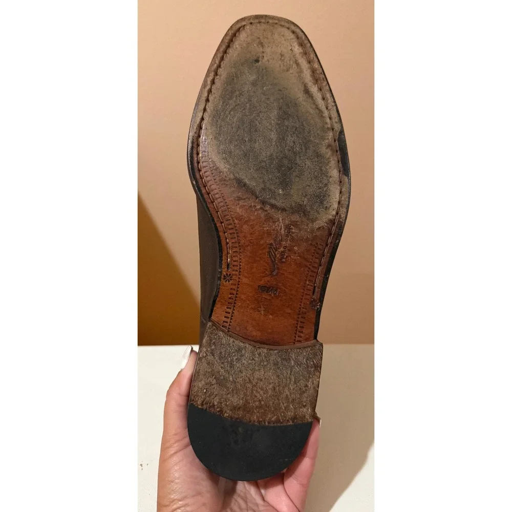 Mezlan Nicola Cap Toe Oxford Brown Leather Dress Shoes Men's 10.5 Made Spain